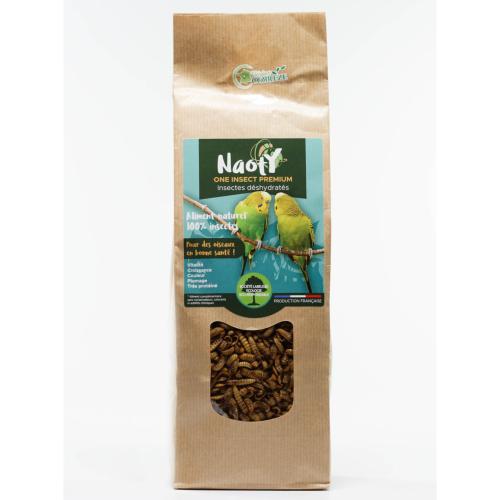 NAOTY – Insectes déshydratés pour Oiseaux à Becs Crochus – 300 g