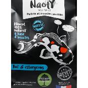 NAOTY – Aliment Koï et Esturgeons Insectes soufflés et pellets 10mm – 2 kg