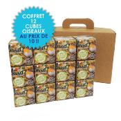 NAOTY  Coffret Cube Oiseaux du ciel (x12)  1200 g