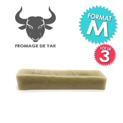 LOT DE 3 - Fromage au lait de YAK - Friandise taille M à mâcher