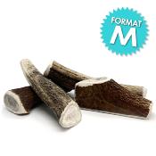 LOT DE 2 - Bois de cerf - Friandise taille M à mâcher 