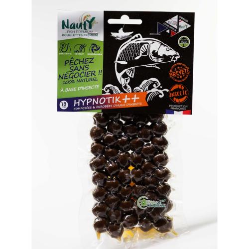 Hypnotik ++ - Bouillettes premium renforcée en insectes et huile d' d'insectes - 18 mm - 200 g